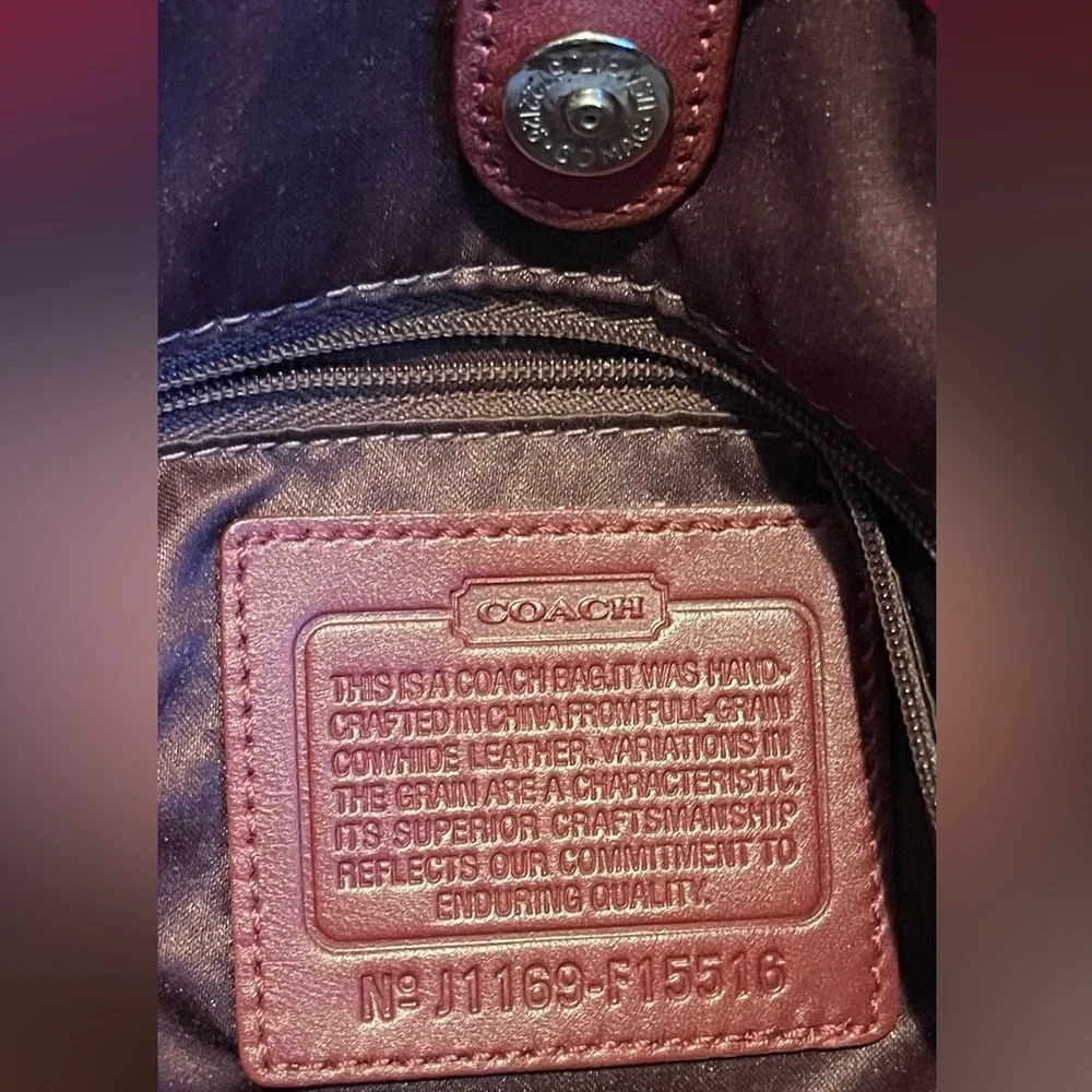 COACH~ASHLEY CARRYALl SATCHEL (Style No.:F15516) - Picture 7 of 12